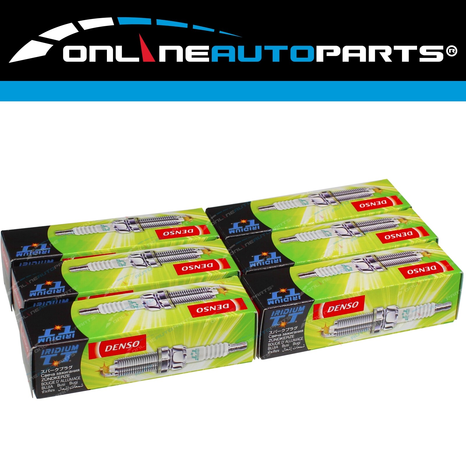 Set of 6 Denso Spark Plugs for Mitsubishi Magna TH TJ TL TW V6 3.5L 6G74 1999~05