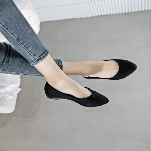 Damen-Ballerinas klassische runde Zehenpartie Anzugschuhe lässig bequem - Bild 7 von 32