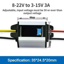 8-22V to 3-15V 12V 5V 6V 9V DC Step Down 3A Converter Adjustable Output Voltage