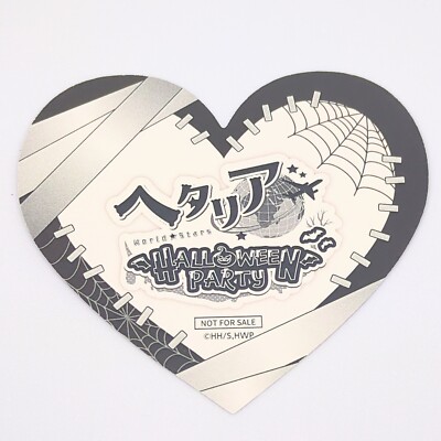 Hetalia World Stars Heart-Shaped Card Halloween Amo Cafe Official