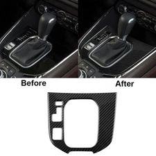 Carbon Fiber Interior Gear Shift Panel Cover Trim For Mazda CX-9 2016-2020 ##