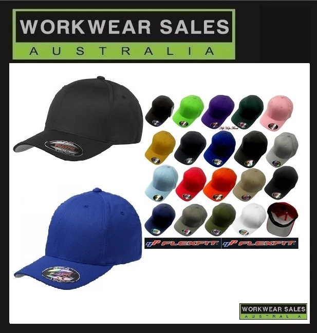 Flexfit Caps Perma Curve Hats. Full Range Mens Womens Unisex 6277 Cap Flex  fit. | eBay