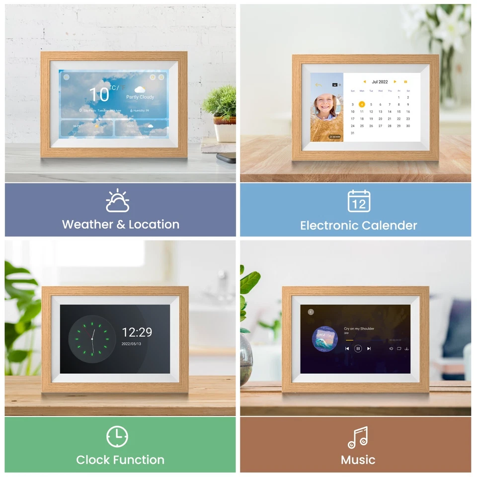 Kodak 10" WiFi Digital Photo Frame Bundle 32GB with two Extra Color Frames Incl. - image 4 of 4