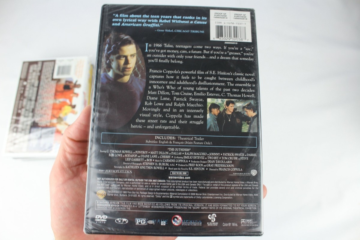 THE OUTSIDERS FRANCIS FORD COPPOLA MATT DILLON DVD SEALED *QUICK 