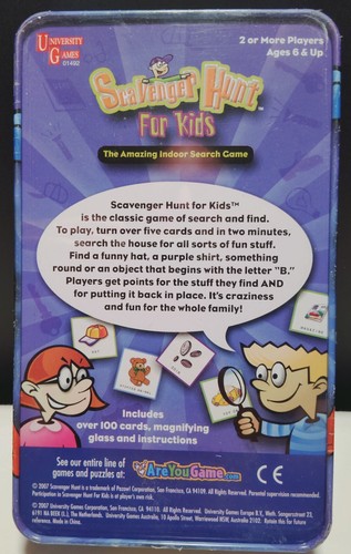 Scavenger Hunt Game For Kids 6 Years And Older For 2 Or More Players - Picture 2 of 2