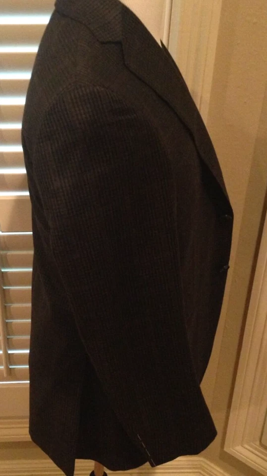 Abrigo deportivo PAL ZILERI GRIS LANA/CACHEMIRA EE. UU. 40R UE 50 HECHO A MANO EN ITALIA Foto 3 de 4