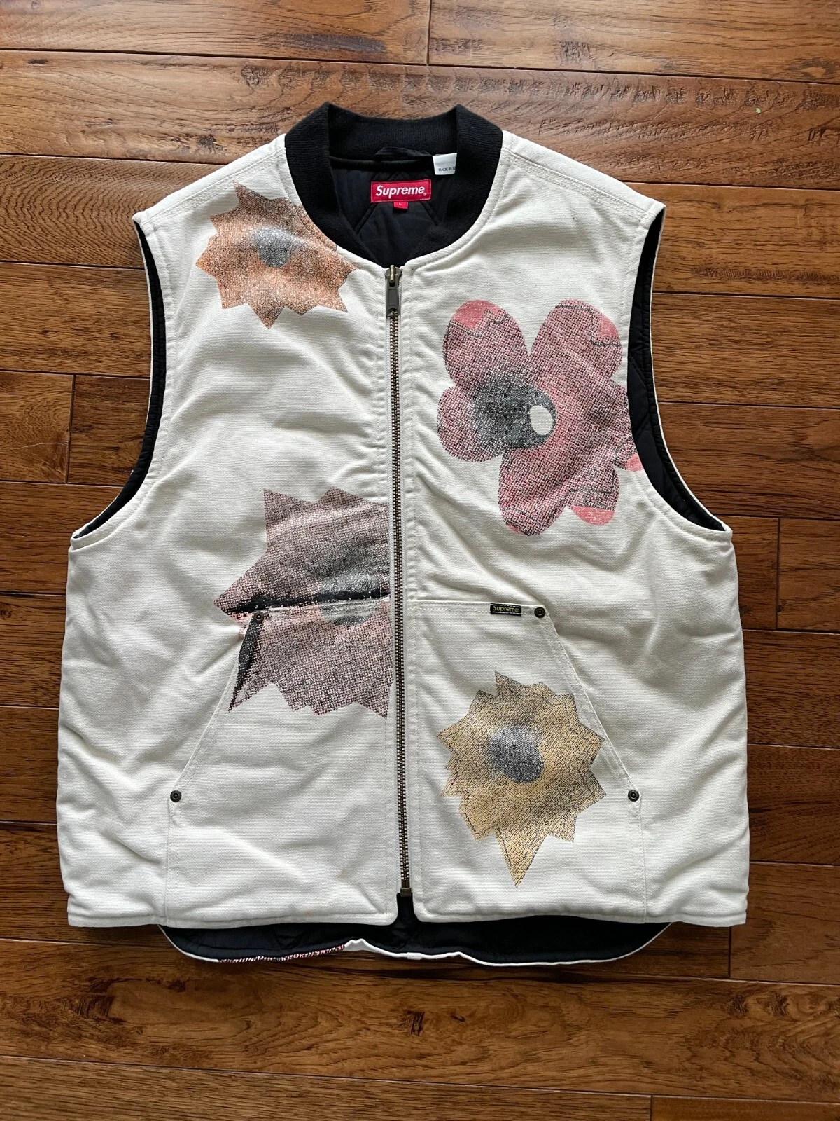 Gilet de travail Supreme x Nate Lowman Bullet Flower   GRAND (printemps/été 2022)