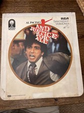 RCA Selectavision CED and justice for all Al Pacino Vintage Untested