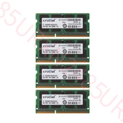 Barrette Mémoire Crucial DDR3L 16Go (2x8Go) 1600MHz PC3L-12800 - SODIMM - Neuve