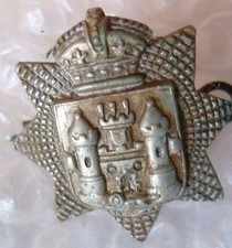 VICTORIAN East Surrey Regiment COLLAR Badge QVC All WM ORIGINAL