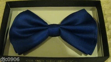 Unisex ROYAL BLUE Tuxedo Classic Pre-Tied Strap Bow Tie Neckwear-New!