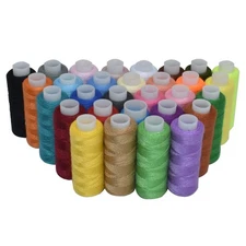 Sewing Threads Kits Polyester 30 Spool 250 Yards Per Spools for Hand Machine ...