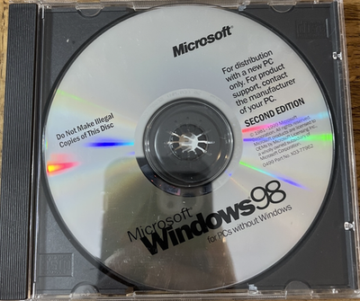 Microsoft Windows 98 PC CD Rom | eBay