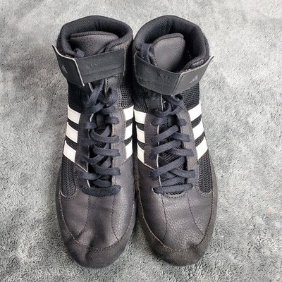 ADIDAS HVC 2 Shoes Mens 7.5 Black MMA Boxing Wrestling Athletic AQ3325