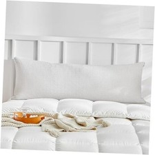 Waffle Weave Pillowcases Body Size 1 Pack Pillow 20" x 54" Pack of 1 White