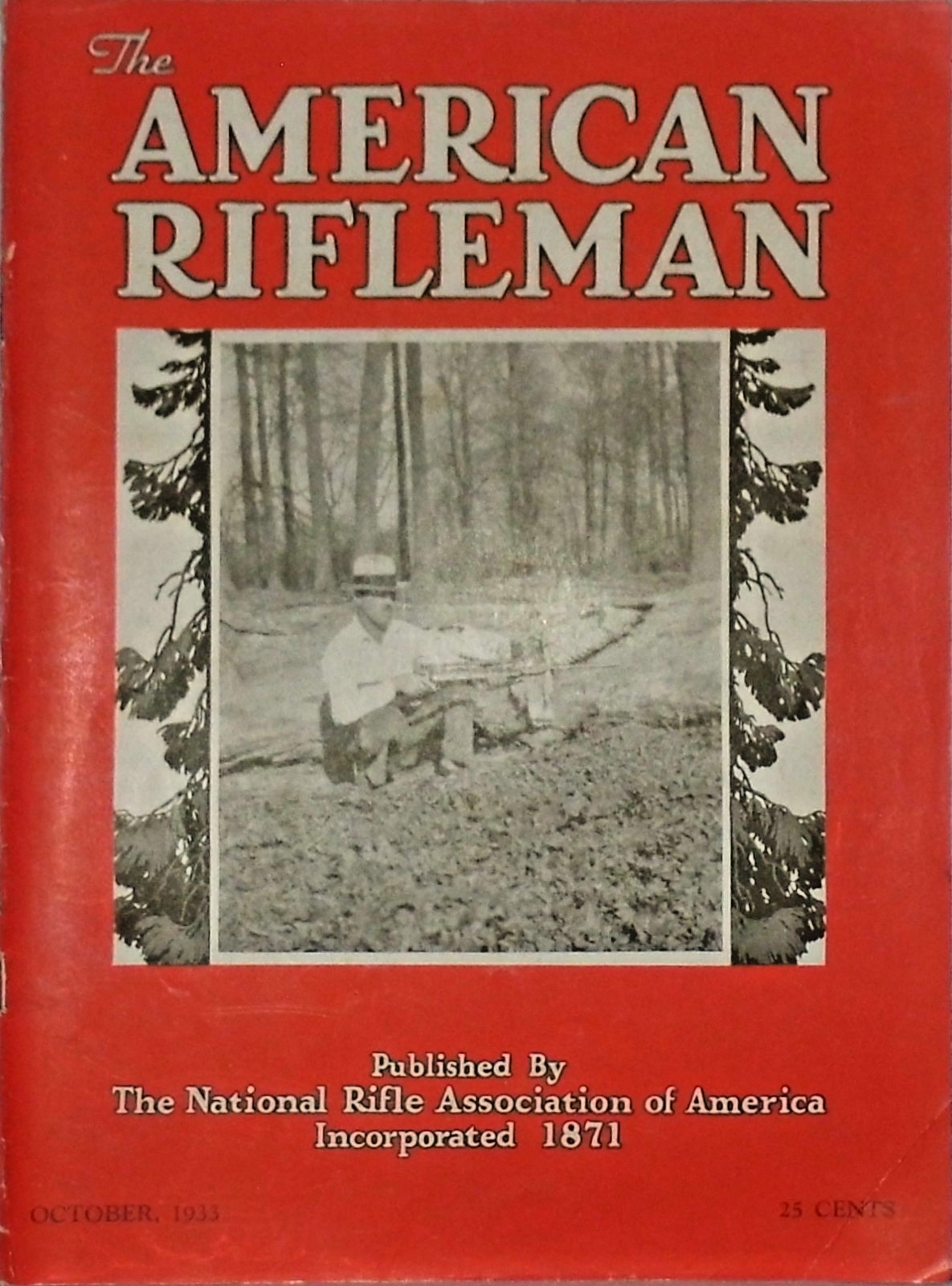 AMERICAN RIFLEMAN Magazine October 1933 published by National Rifle Association