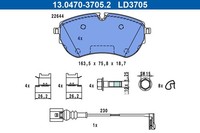 ATE BremsbelÄGe Bremsbelagsatz Vorne Passend FüR VW California T7 Multivan T7