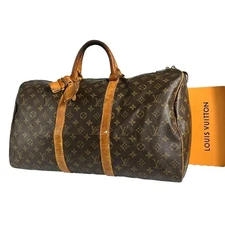 Certified Louis Vuitton Monogram Keepall 50 Boston Bag Travel Bag