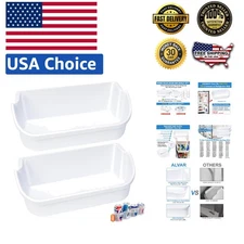 Refrigerator Door Bin Kit - 2 Upgraded Bins with Space-Saving Can Organizer