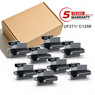 8 Pack IGNITION COIL For Chevy GMC Cadillac 5.3L 6.0L 8.1L 4.8L C1208 UF271