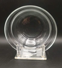 Clear Glass Stackable Wide Rim Bowl 4 3/4 x 2" EUC 