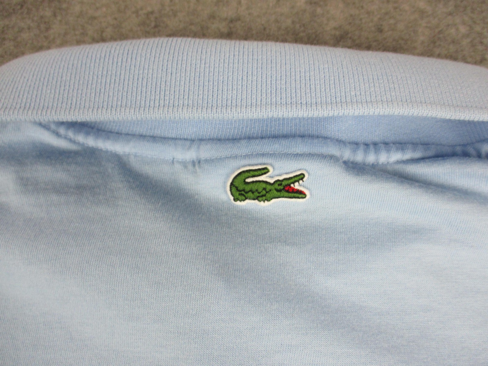 Lacoste Polo Shirt Mens 4XL XXXXL Big Tall Blue Big Croc Logo Cotton Tennis Golf thumbnail 8