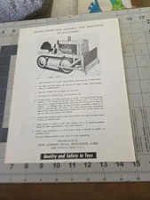 Vtg. Original CATERPILLAR Kid-Size Pedal Tractor Instructions New London Metal