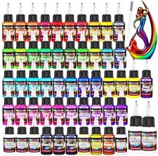 Airbrush Paint - 54 Colors with 2 Airbrush Thinners, Ready to Spray Air Brush...