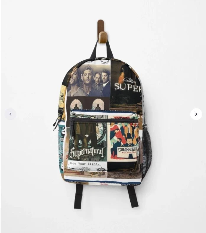 Supernatural Gifts Backpack, Brothers Dean and Sam Backpack