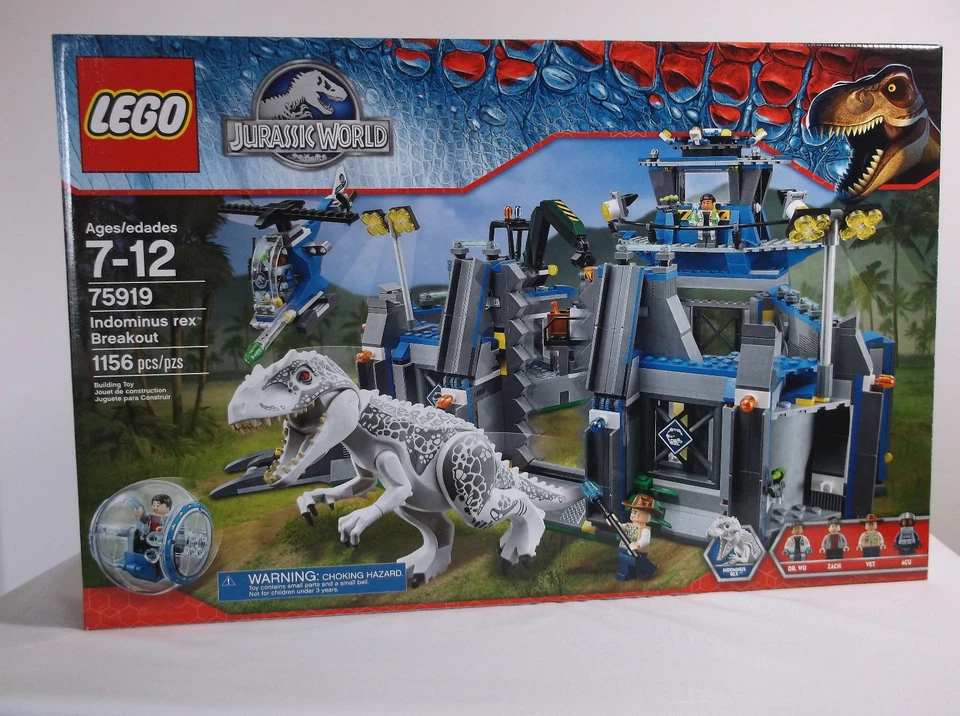 LEGO JURASSIC WORLD 75919 Indominus Rex Breakout - Nuevo, sin abrir, juego sellado Foto 2 de 4