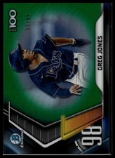 2022 Bowman #BTP-98 Greg Jones Bowman Scouts' Top 100 Green Refractors #/99