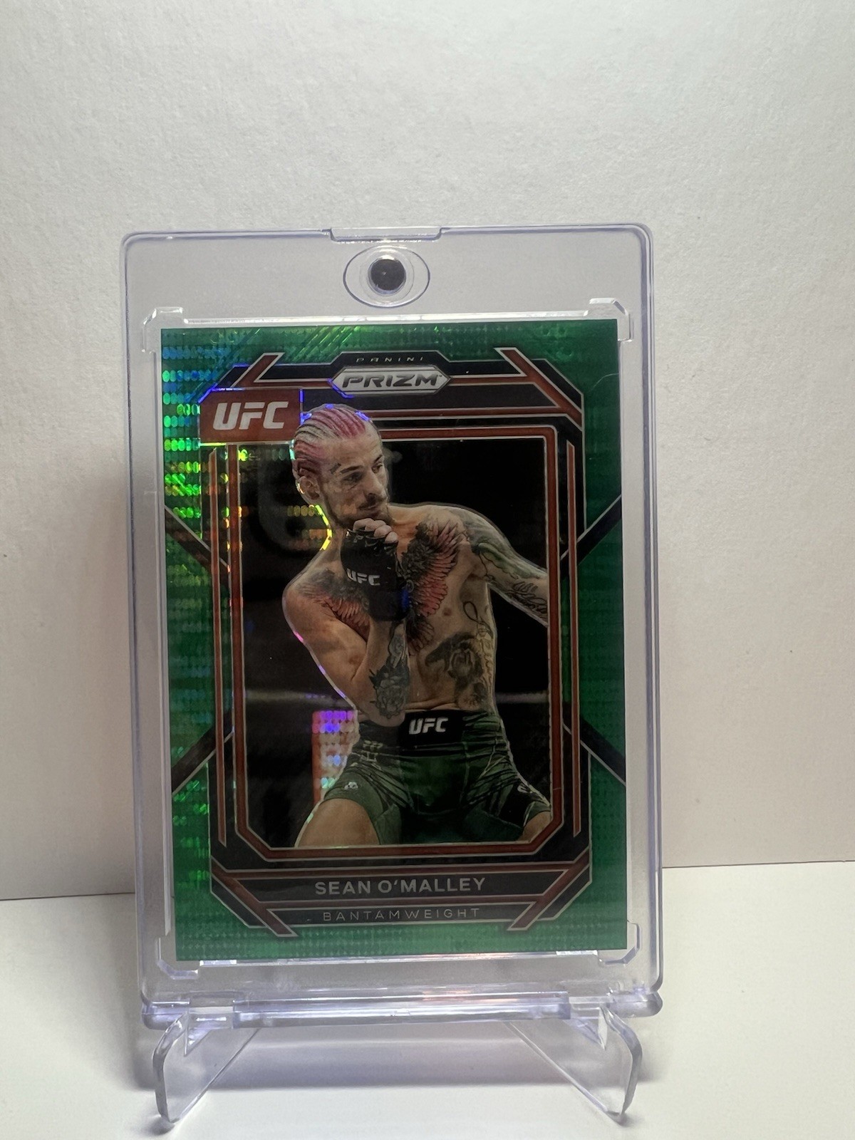2023 Panini Prizm UFC Sean O'Malley Green Pulsar /25 #156