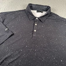 Sunday Swagger Polo Mens 3XL Black Speckle Short Sleeve Golf Performance Shirt