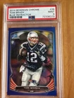 2014 Bowman Chrome TOM BRADY Blue Refractor #28 - PSA 9 045/199