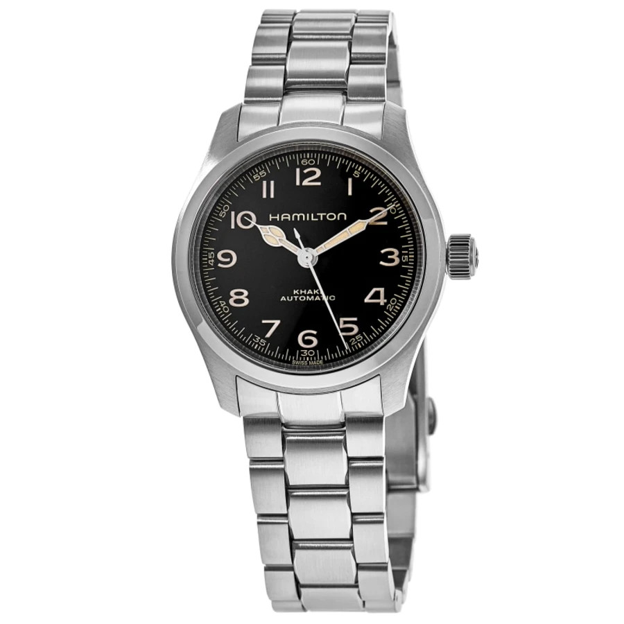 New Hamilton Khaki Field Murph Automatic Black Dial Steel Unisex Watch H70405130