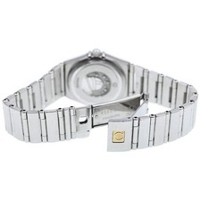 OMEGA 1460.79 Constellation Mini My Choice Iris Color Stone 12P Diamond Bezel Qu 3