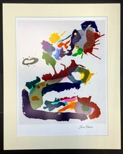Sam Francis - Large Authentic Hand Signed Lithograph w/certificate - Guaranteed
