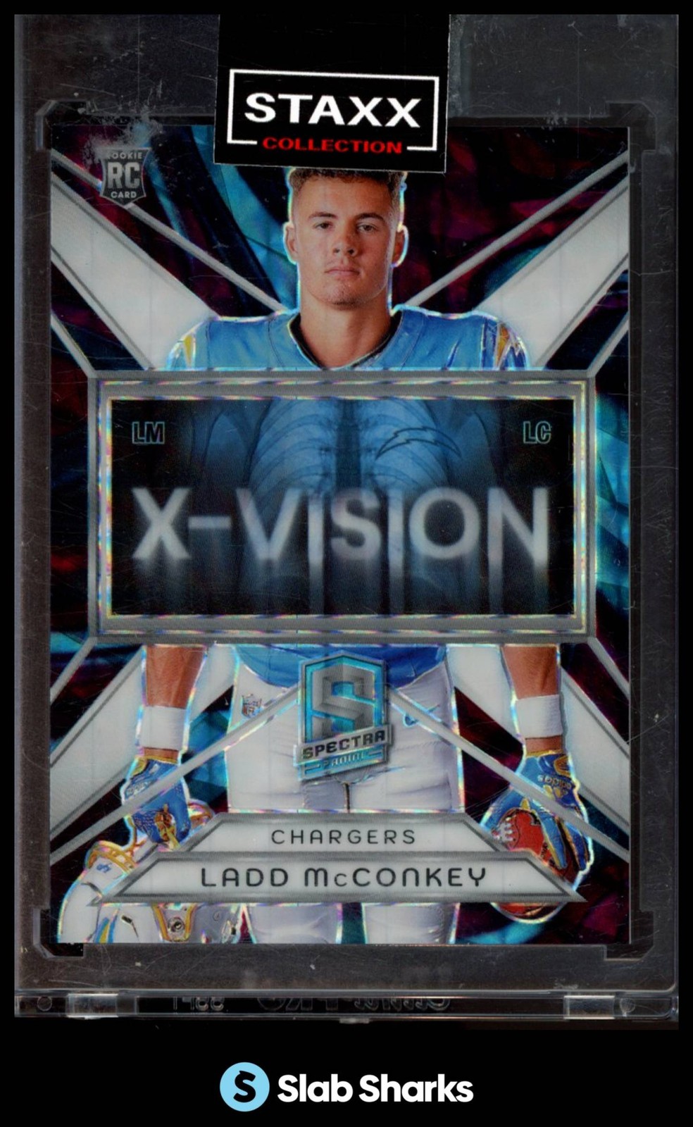 Ladd McConkey Panini Spectra X-Vision #XVLMY Interstellar