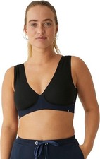 Naturana Wire Free Sports Bra Light Level Black 5043 Non Wired 38A