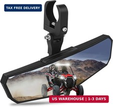 ZIDIYORUO UTV Rear View Mirror, HD SXS UTV Center Mirror with Aluminum Clamp fit