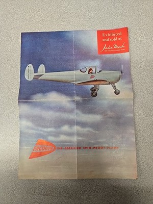 Vntg Rare Ercoupe Airplane Aircraft Dealer Broucher Catalog Flyer ERCO Aviation 