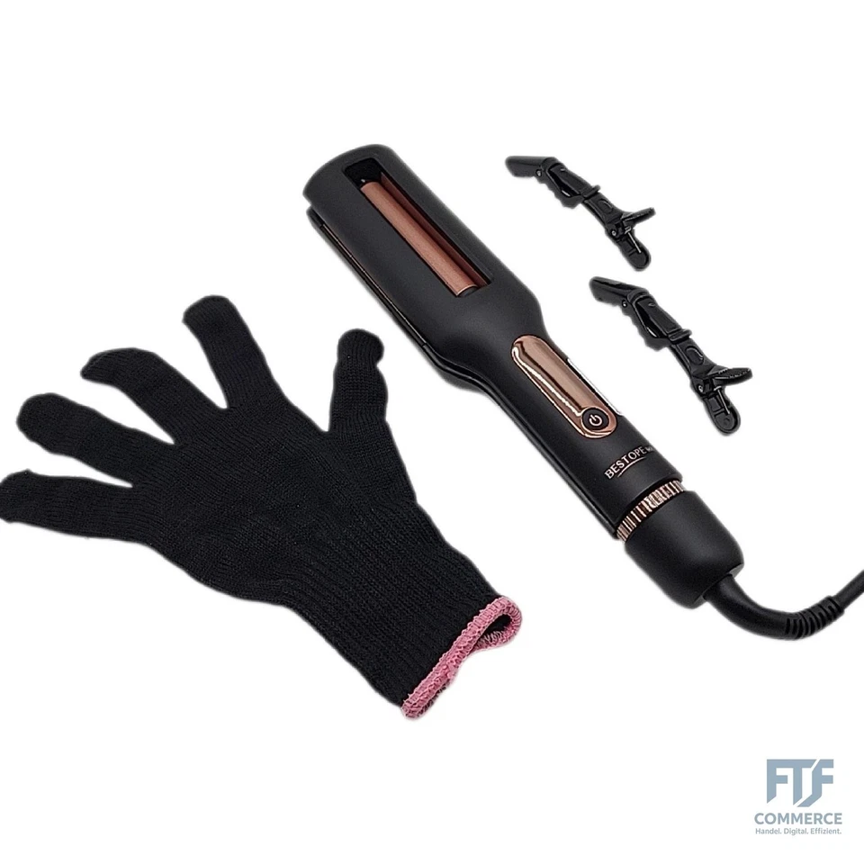 BESTOPE MIX 4 In 1 Einstellbar Welleneisen für Haare - 22/25/32/38mm Lockenstab für Beach Wa