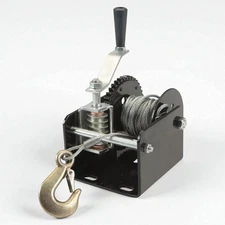 1 Ton Cable Hand Winch Portable Worm Gear Hand Crank ATV Towing Trailer Boat