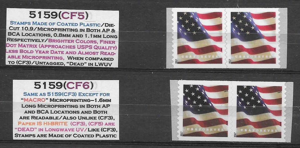 5 DIFFERENT #5159(CF)s--4 SCOTT LISTED #5159(CFs), + Regular #5158, #5159 - Image 3 of 4