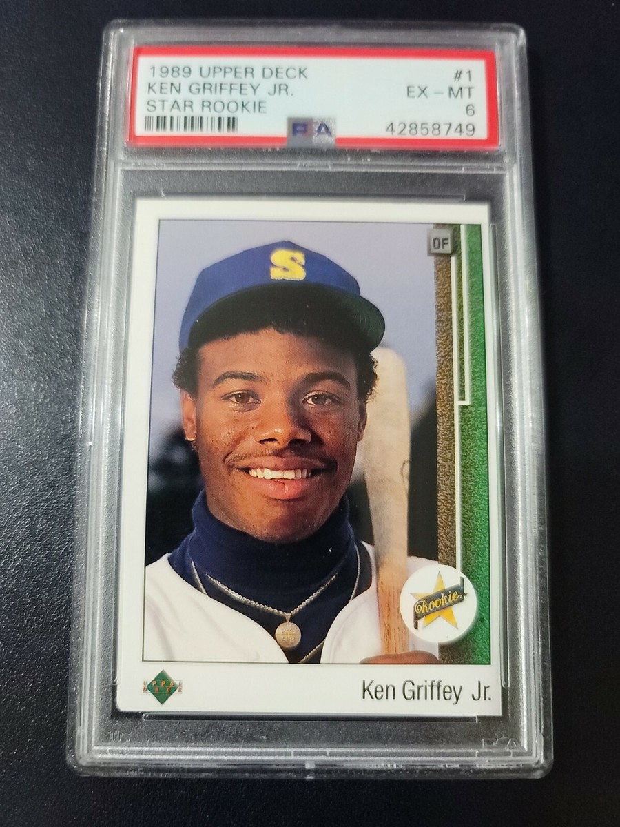 1989 upper deck ken griffey jr #1 PSA 6 EX-MT STAR ROOKIE | eBay