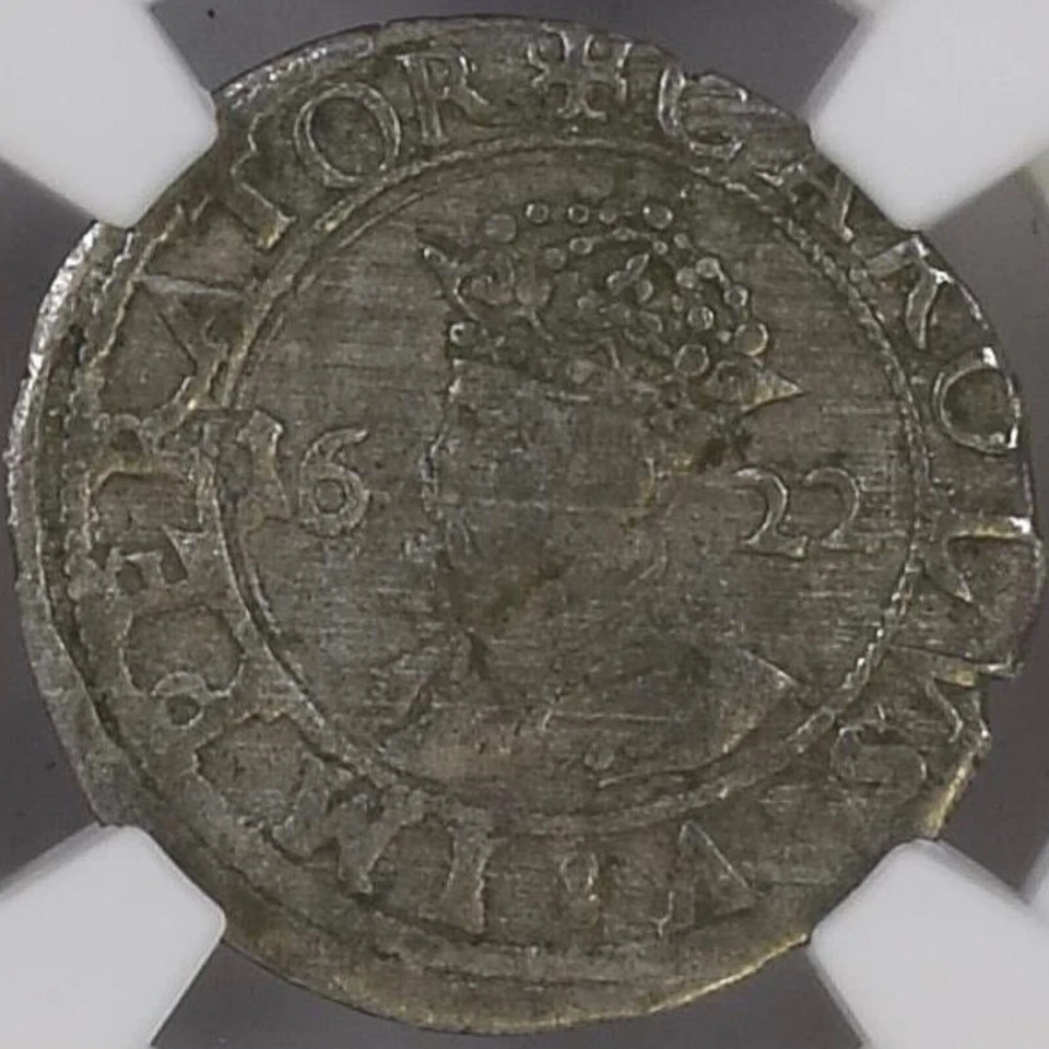 GERMANY. 1622, 1 Carolus, Silver - NGC VF30 - Top Pop 🥇 Besancon, INO Charles V - Image 3 of 4