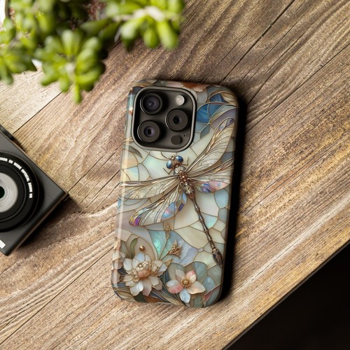 Luna Dragonfly Phone Case, Mother of Pearl Effect Phone Cover | X96 - 第 42/266 張圖片