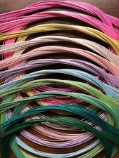 Mizuhiki cords 11 colors, Decorative paper cords, pale color mizuhiki