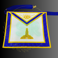 Masonic Regalia Blue Lodge Senior Warden Hand Embroidered Premium Quality Apron