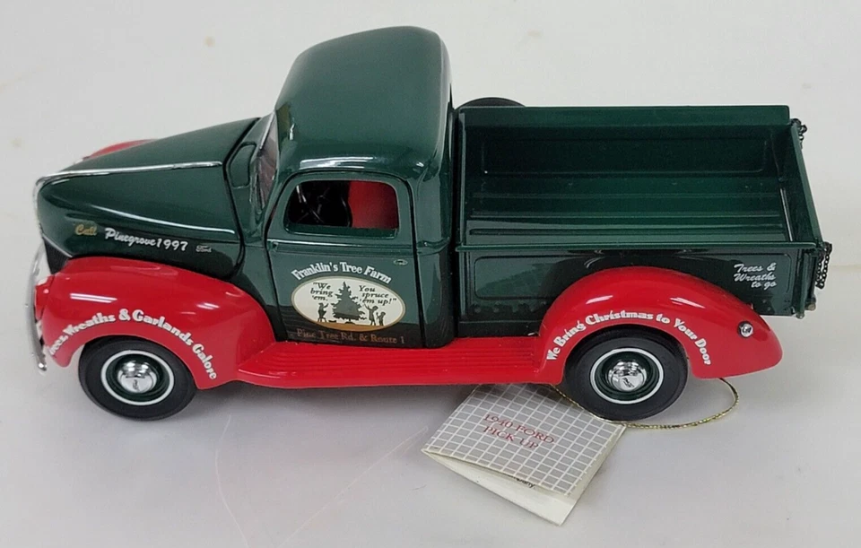 Camioneta Ford Christmas 1940 Franklin Mint 1/24 edición limitada (totalmente nueva/sin caja) Foto 2 de 4